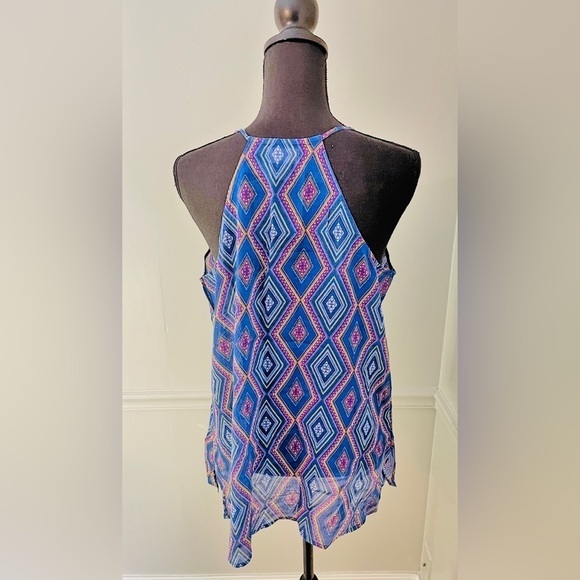Old Navy Pattern Halter Tank Top Size M - Picture 2 of 5